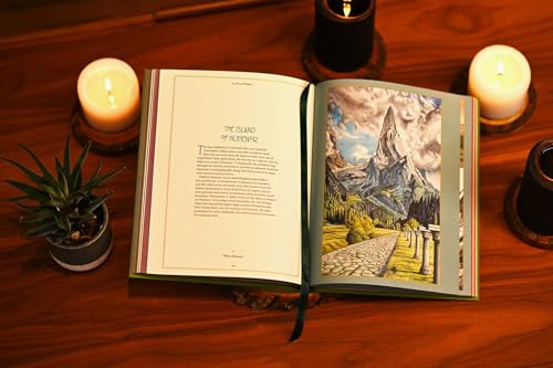 Image of Atlas of Tolkien Deluxe Edition - Tolkien Reference Book for All Ages, Illustrated Lord of the Rings Guide, Maps of Middle-earth (Deluxe Tolkien)