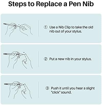 HUION Pen Nibs PN05A, Black, 10 Pack, Compatible with HUION Stylus Pen PW517 Suitable for Model Kamvas 13, Kamvas 22, Kamvas 22 Plus, Kamvas Pro 13(2.5K), Kamvas Pro 16(2.5K), Kamvas Pro 24(4K)