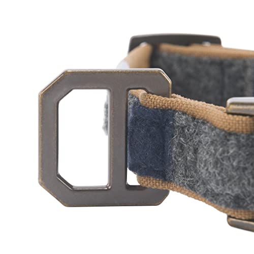 Carhartt Hundehalsband, Nylon, vollständig verstellbar, langlebig, 2-lagig, Cordura-Nylon, Canvas-Halsbänder für Hunde, Decke gestreift, Größe M