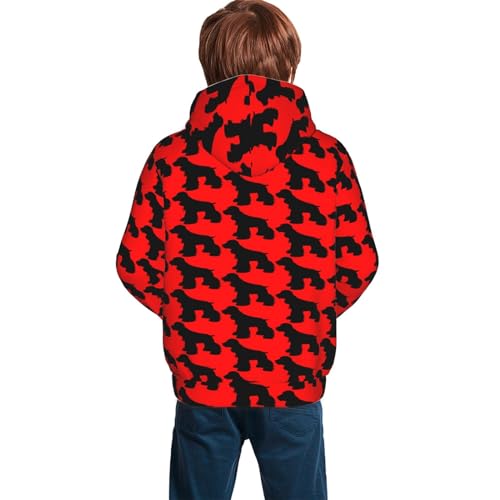 Cocker Spaniel Boy, Girls Sports Shirt Youth Pullover Fashion Hooded Sweatshirt2
