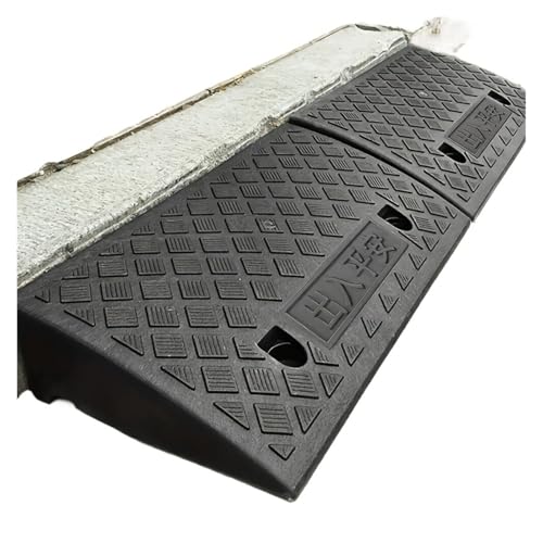 2PCS Non-Slip Portable Car Sidewalk Ramp - Ideal for Driveway, Porch, RV, Wheelchair & Pet Access