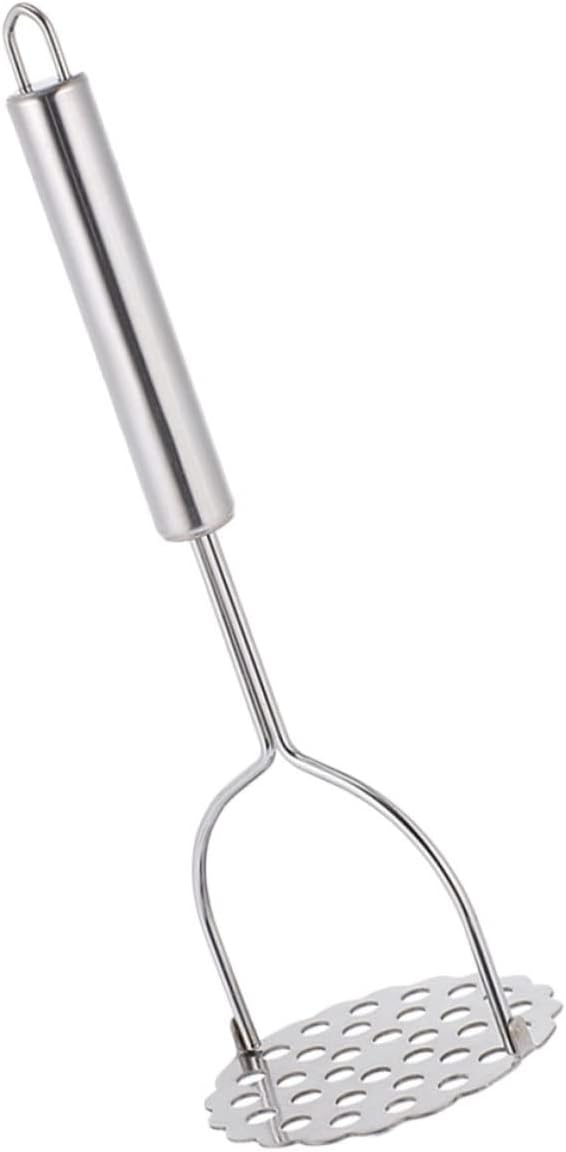 Mobestech 3pcs Manual Stainless Steel Potato Masher Tool Reusable Pressing Device for Potato Puree Fruits and Vegetables Easy to Clean Kitchen Gadget for Effortless Mashing