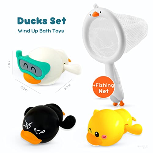 Marppy Toddler Bath Toys, Wind-Up Bath Toy Ducks For Toddlers Kids Boys And Girls, Swimming Bath Toys - Fun Bathtub Toys And Pool Toys For Toddlers, Baby Duck Bath Set And Water Toys #TOP5