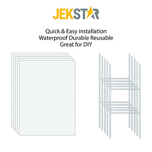 Multi-Purpose Blank Yard Signs With Stakes - Durable, Reusable 18" X 24" Diy Customizable Lawn Signs – H-Frame Ground Stake Included – Perfect For Open House, Estate Sale, Garage Sale – 5 Pack #TOP1