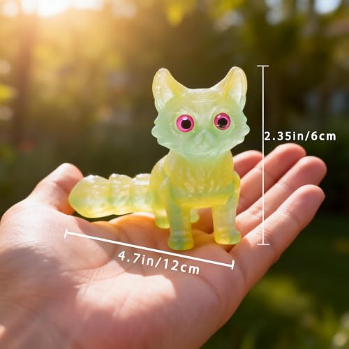 6 Pcs Multi-Color Articulated Cat Set, 3D Printed Kitty Cat Small Animal Figurines, Kawaii Cat Decor Desk Pets for Office, Flexible Fidget Toys for Easter Basket Stuffers by UXBSTM - Used condition - Image 3