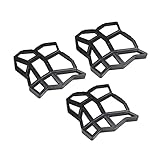 KingSaid Gehweg Form 3x Gehwegplatten Betonform Gießform Garten DIY Pflasterform Gehweg Schablonen Betonpflaster Schablone Schalungsform für Wandverblender