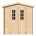 Gartenhaus Holz - Geräteschuppen Holz - Gerätehaus mit Boden Imprägnierte B216xL206xH216 cm/ 3.53 m2 - Fahrrad Schuppen - Gartenhäuser & aufbewahrung Wasserfestes Dach TIMBELA M343C+M343G