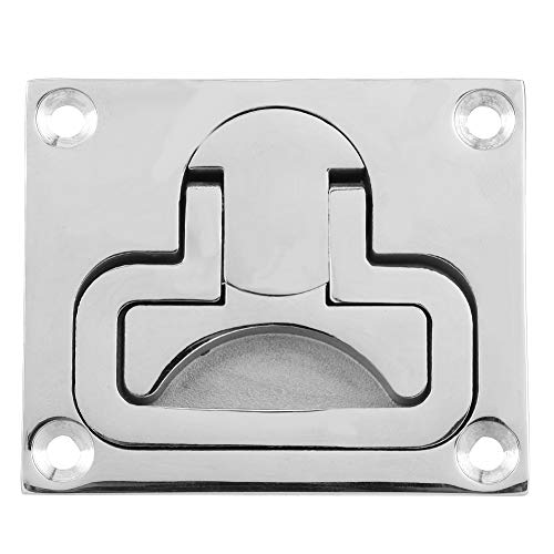 Stainless Steel Flush Mount Floor Lock Hatch Latch Hardware Accessory Car Accessories Replacement for Marine Boat - Thumbnail 3