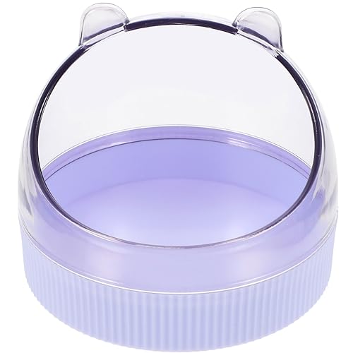 Milisten Cuenco para Hámster y Rata Acrílico Seguro, Tamaño Pequeño, Color Morado, Accesorio para Jaulas, Suministros para Pequeños Roedores y Chinchillas en Casa