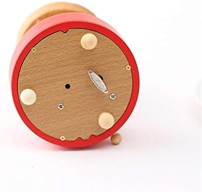 Wooden Music Box Carousel Custom Small Red Umbrella Music Box Retro Nostalgic Birthday Gift Home Decoration Accessories image 3