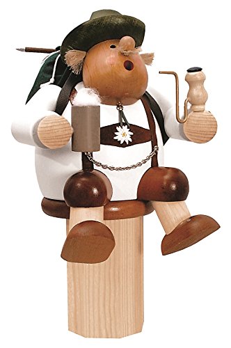 Figurine d'homme encens randonneur de 17 cm pour décoration