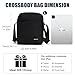 OSOCE Messenger Bag, Crossbody Bag Shoulder Bag for Men Water Resistant Man Bag Man Purse for Business Office, L