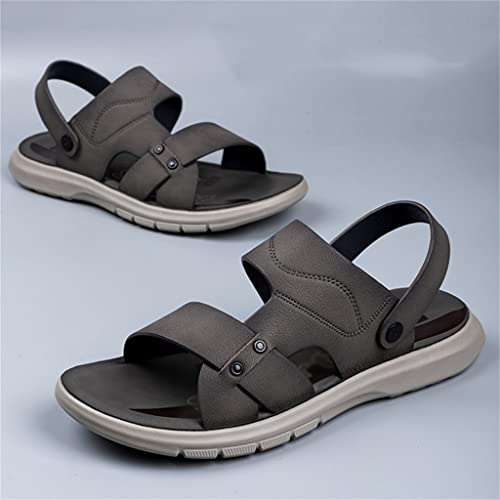Leather Sandals Men's Casual Beach Shoes No Slip Men Sandal Sandalis De Hombre Sandalen Sandale Homme Zandalias(40)4