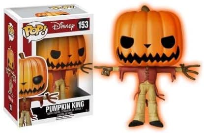 FUNKO Pop Disney Pumpkin King 153 Hot Topic Exclusive Glows In The Dark / Nightmare Before Christmas Vinyl Figure
