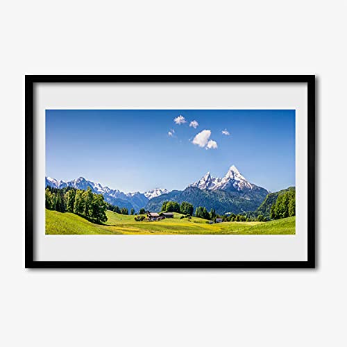 Image murale paysage avec cadre en MDF finitions soignées pour décoration