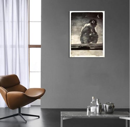 Peintures abstraites Goya impression sur toile tableau salon 20x28cm - 2