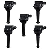 Set of 5 Ignition Coil for Volvo S60 C70 S70 V70 XC70 S80 XC90 Series fits UF-341 / UF341