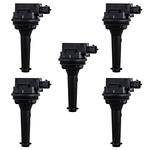 Set of 5 Ignition Coil for Volvo S60 C70 S70 V70 XC70 S80 XC90 Series fits UF-341 / UF341