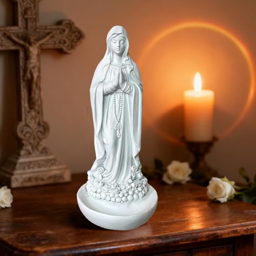 Estatua Virgen María Our Lady of Grace de resina miniatura 3