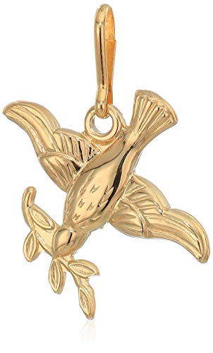 Alex and Ani Divine Guides Women s Virtuous Dove Charm for Bracelets, 14K Gold Plated Sterling Silver