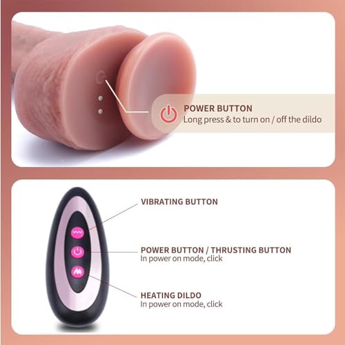 8.6 Inch Adult Tools for Women Thrusting Realistic Silicone Strong Suction Cup Powerful 8 Modes Hands Free Play Automatic Electric Machine Pleasure Toys for Couples