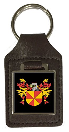 Porte-clés en cuir blason Nisbet : le cadeau de famille idéal et symbolique