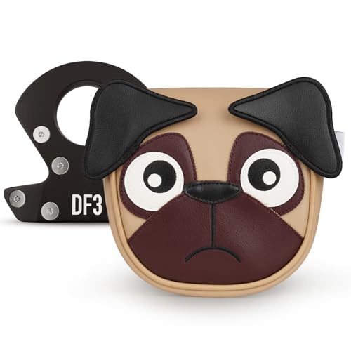 Pug Dog Mallet Putter Cover