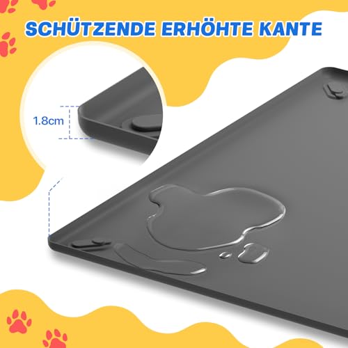 Pawinner 40-teiliges PIPI Matten für Hunde Set Con Silikonmatte, 62 X 62 cm rutschfeste Trainingspads für Hunde, Auslaufsicheres 5-Lagiges, Saugstarke Welpen Unterlagen, Schnell Trocknender