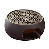 Utilisation polyvalente : non seulement il peut être utilisé comme chauffe-théière en poterie, mais il sert également de rôtissoire à orange, ajoutant de la polyvalence à votre collection d'ustensiles de cuisine.