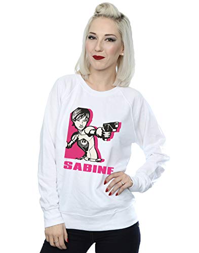 Absolute Cult Star Wars Women's Rebels Sabine Sweatshirt White Medium