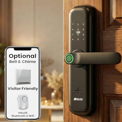 Golens X3 Smart Door Lock (New Launch) | 8-in-1 Biometric Digital...