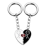 Ikacvb Cute Couple Matching Keychains His And Hers Gifts Valentines Day Gifts For Her Him Girlfriend Boyfriend Anniversary Engagement Gift Ideas Couples Birthday Christmas Wedding Stuff