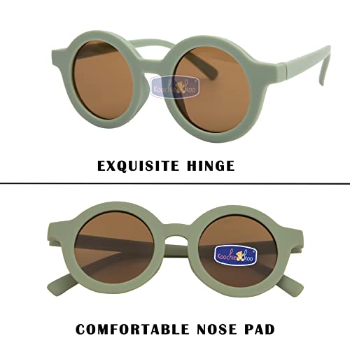 Image of Koochie-Koo Plastic Classic UV Protected Round Shaped Stylish Plastic Sunglass Mirror Sunlight Goggles Eyewear, Sunglasses Baby Boys & Girls, 2-6 Years (Set of 1)