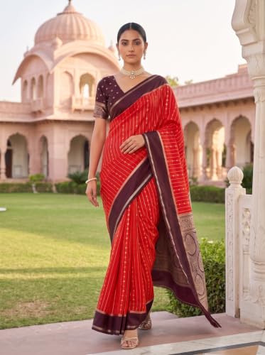 MIMOSA orange mysore silk saree – image 5