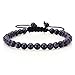 6mm Birthstone Gem Semi Precious Gemstones Round Bead Beaded Bracelet, Handmade Macrame Adjustable