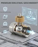 Smart Ball-Wasserventil, App-Steuerung, 4 Timer-Modi für automatische Steuerung, unterstützt 2,4-GHz-WLAN, verschiedene Größen wählbar, Edelstahl, Upgrade-Version, Smart Valve for 1" Pipe – Ansicht 4