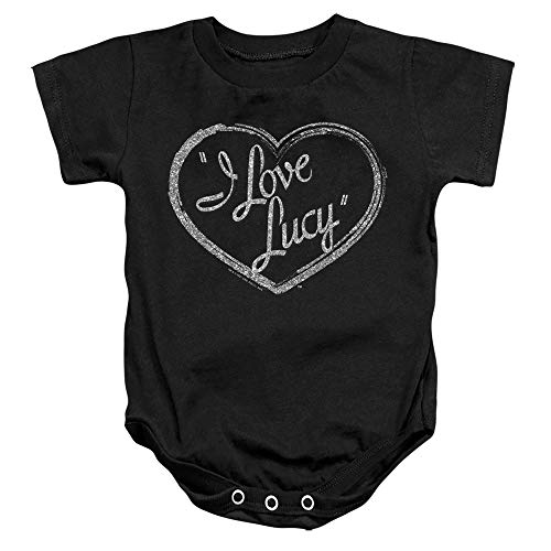 I Love Lucy Glitter Logo Unisex Infant Snap Suit for Baby
