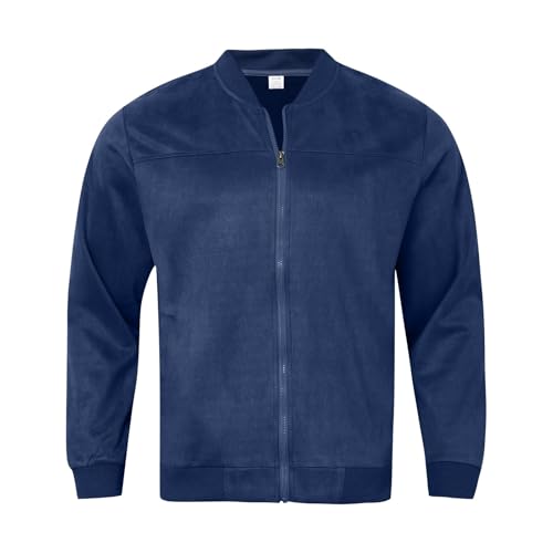 Chaqueta de piloto en ante premium con cuello alto para hombre selecto 3