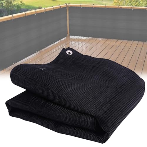 Toldo rectangular exterior de 3x8 m negro y blanco con ojales para jardín 2