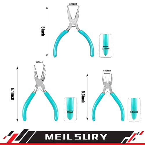 Meilsury 3-Piece Jewelry Pliers Set Includes A 6-In-1 Bail Making Looping Pliers thumb #5