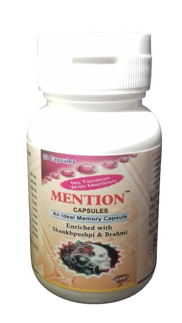 Mention Capsule | Brain Boost Capsule | Herbal Capsule for Weakness (30Cap) | Devson Pharma
