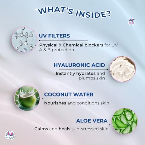 Image of Moody Hydro Burst Water Sunscreen SPF 50 PA++++ | Hello Kitty Limited Edition | Face Sunscreen SPF 50 PA++++ for Women & Men with Hyaluronic Acid