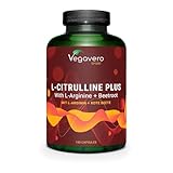 Vegavero L-Arginine L-Citrulline Complex High Strength 4200 mg | with Beetroot Extract | Natural Pre-Workout & Nitric Oxide Booster | Amino Acids from Fermentation | NO Additives, Vegan & Lab-Tested