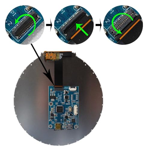 Image of 4.0 Inch Round Display 720Px720,Circular IPS LCD Screen | with H /D Controller Board, Sensor Panel for PC Case Mod, Smart Home UI & Sim Racing Dashboard