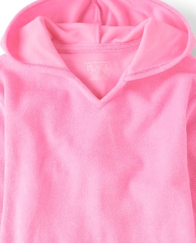 The Children's Place,Baby Girls,and Toddler Hooded Swim Coverup,Happy Pink Long Sleeve,5 Years — view 2