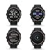 Garmin Fenix 8 51MM Solar Sapphire Premium Multisport GPS Smartwatch Carbon Gray DLC Titanium with Gray Silicone Band, Built-in LED Flashlight, Health & Fitness Smart Watch Bundle for Men & Women