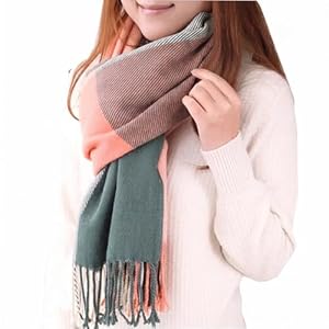 Winter Schal Damen Karo Kleine Nikolaus Geschenke für Frauen Freundin