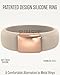 Rinfit Silicone Rings for Women - Silicone Wedding Bands - Womens Rubber Ring with Stainless Steel Plate - Patented Design - Nude/Rose Gold, Size 7