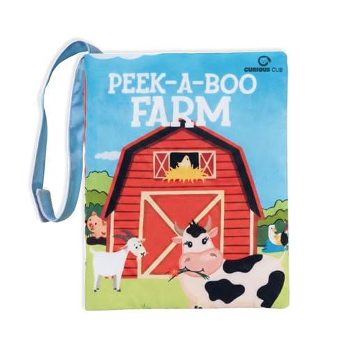 Image of Curious Cub Crinkle Cloth Book for Babies 0-6 Months, Sensory Toy