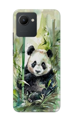 Image of Printed Hard Back Cover for Realme C30 | Realme C30s Back Cover (Panda -J1) -190724(EA)